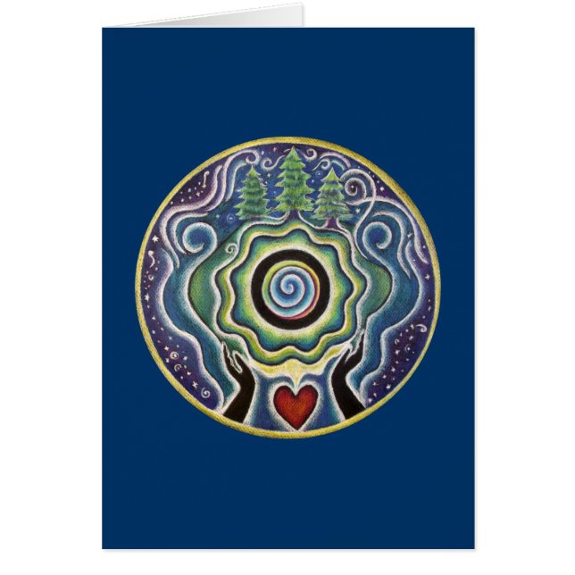 Earth Healing Mandala Card (Front)