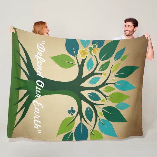 "Earth Healing Power" Fleece Blanket (In Situ)