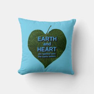 Earth - Heart Anagram Cushion