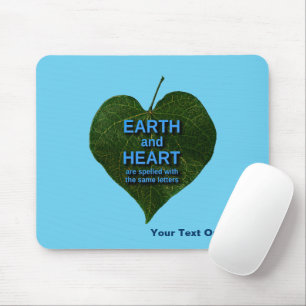 Earth - Heart Anagram Mouse Mat