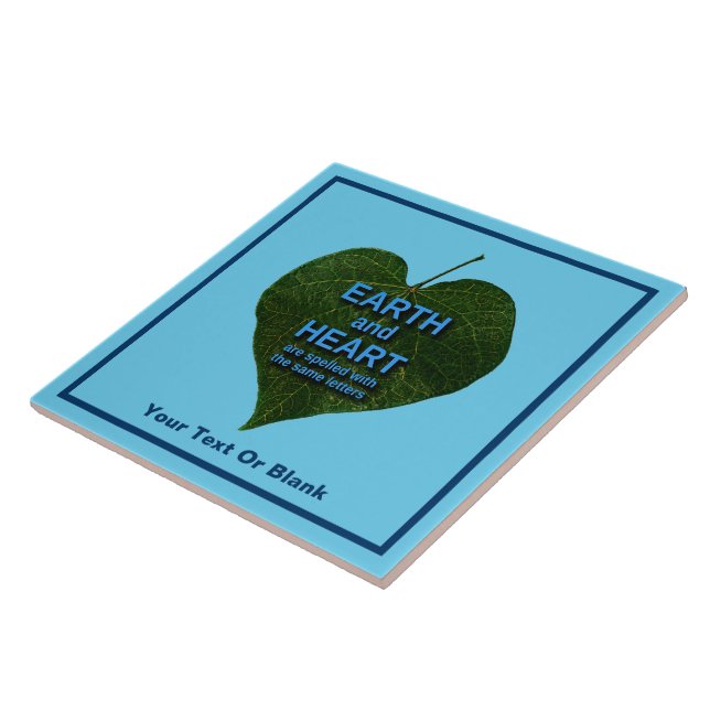 Earth - Heart Anagram Tile (Side)