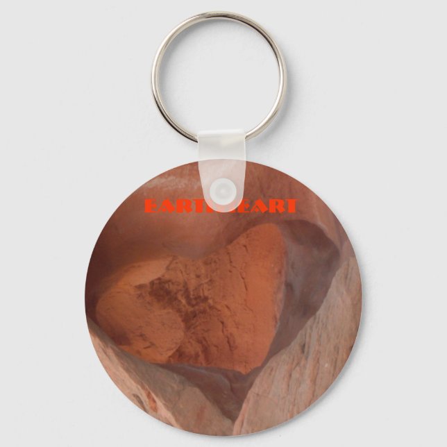 Earth Heart Keychain (Front)