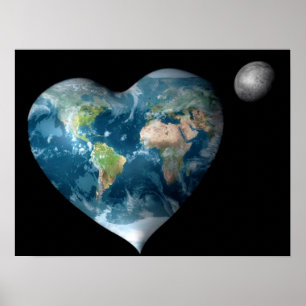 Earth Heart Poster