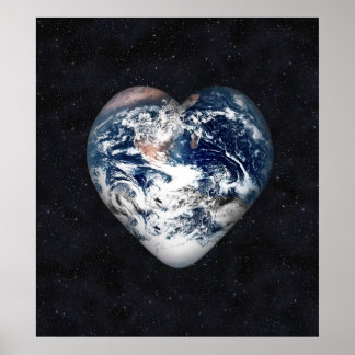 Earth Heart Poster