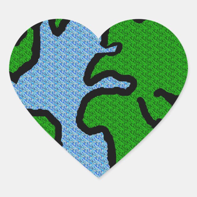 Earth Heart Sticker (Front)