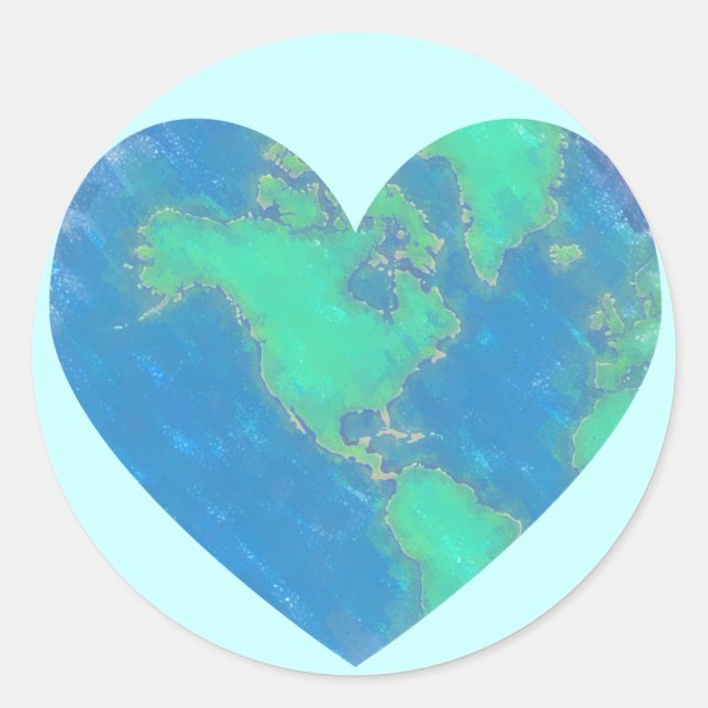 Earth Heart Stickers (Front)