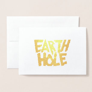 Earth Hole blank foil card