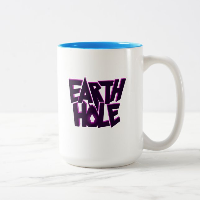 Earth Hole -  Two-Tone Coffee Mug (Right)