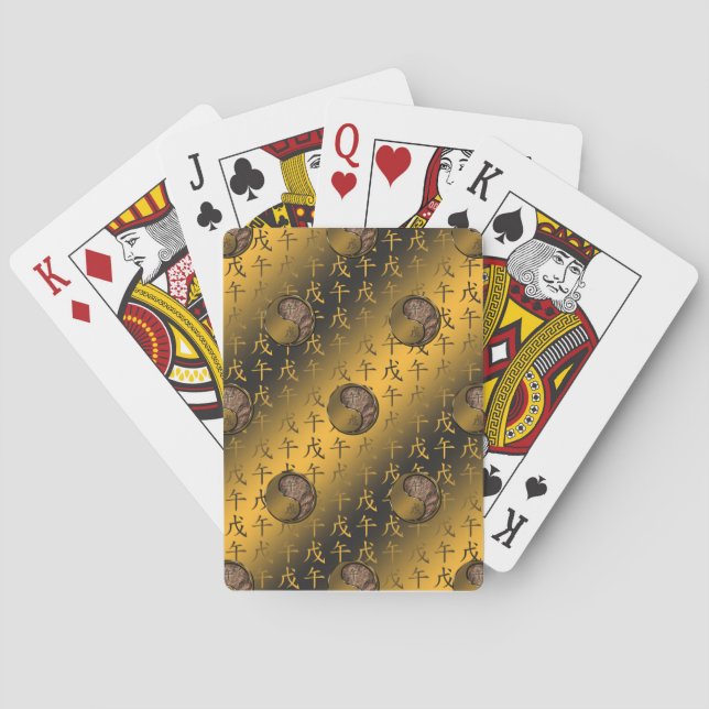 Earth Horse Playing Cards (Back)