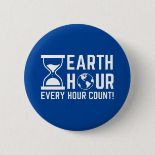 Earth Hour 6 Cm Round Badge