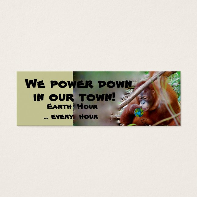 Earth Hour Bookmarks (Front)