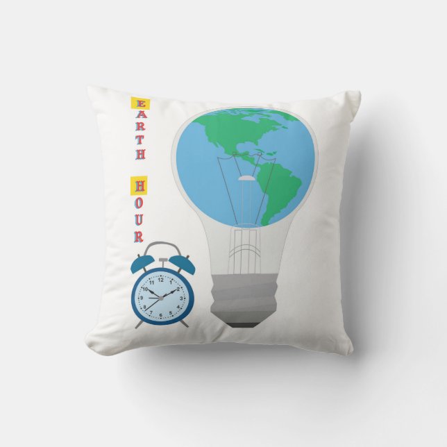 Earth Hour Cushion (Front)