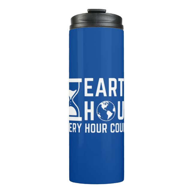 Earth Hour Thermal Tumbler (Front)