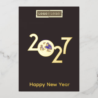Earth in 2027  - Professional New Year Card 