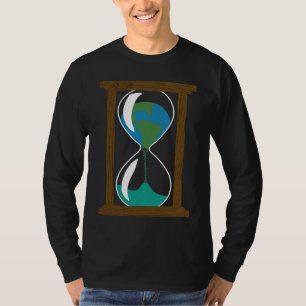 Earth in an Hourglass Environmentalist Earth Day T T-Shirt