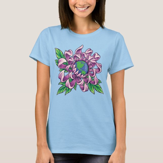 Earth in Flower T-Shirt (Front)