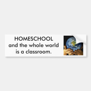 Earth in our Hands, HOMESCHOOL Bumper Sticker
