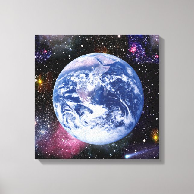 Earth in Space Canvas Print (Front)
