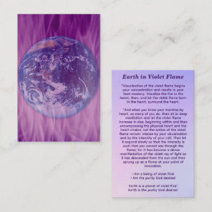 Earth in Violet Flame Business Card