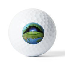 Earth Inside a golf ball
