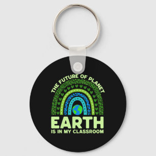 Earth Is In My Clroom Earth Day Environmental Rain Key Ring