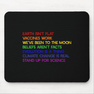 Earth Isn't Flat Stand Up For Science Real Earth D Mouse Mat