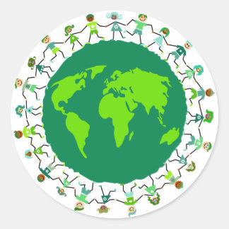 Earth Kids Classic Round Sticker