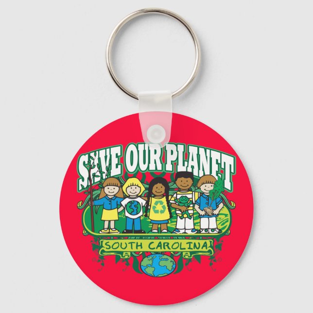Earth Kids South Carolina Key Ring (Front)