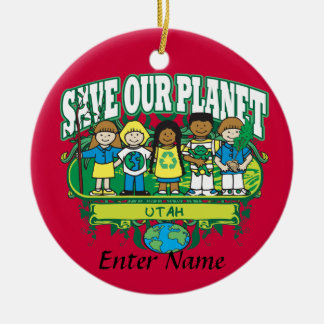 Earth Kids Utah Ceramic Tree Decoration
