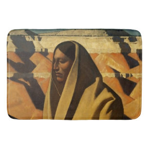 “Earth Knower” Western Art by Maynard Dixon Bath Mat