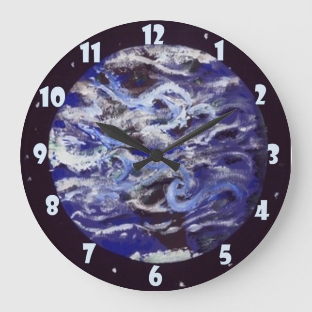 Earth Large Clock (Front)