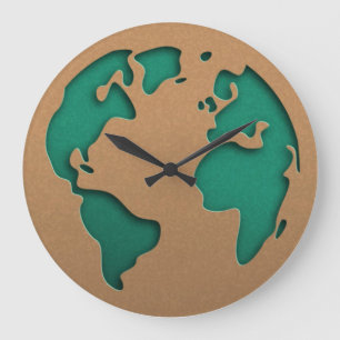 Earth large clock