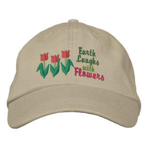 Earth Laughs in Flowers Embroidered Hat