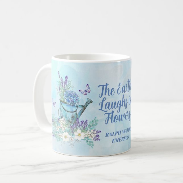 Earth Laughs In Flowers - Floral Arrangement Coffee Mug (Front Left)