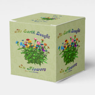 Earth Laughs In Flowers Inspirational Personalised Favour Box