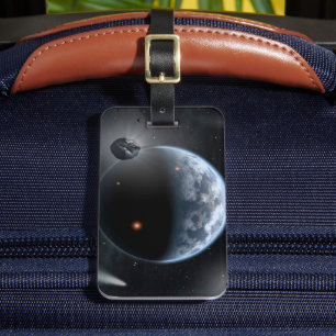 Earth-Like Planet With Oceans Coating Its Surface. Luggage Tag