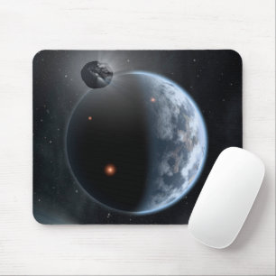 Earth-Like Planet With Oceans Coating Its Surface. Mouse Mat