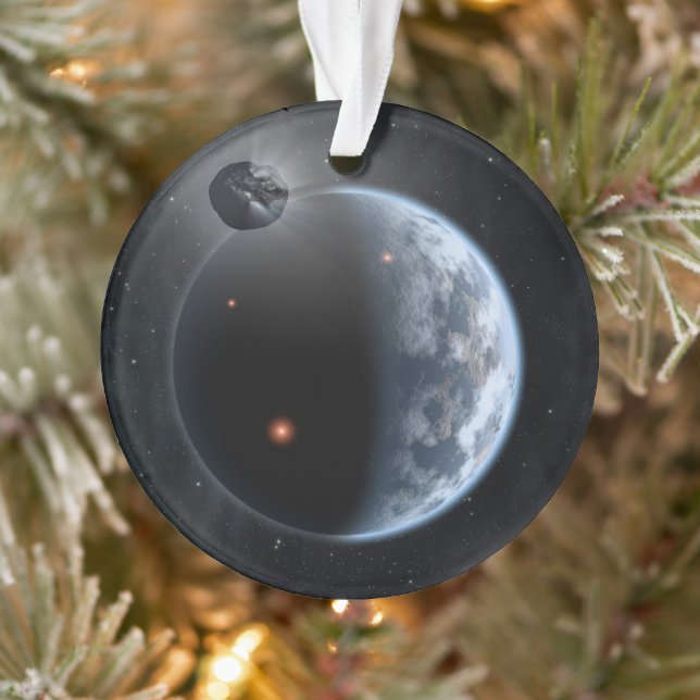 Earth-Like Planet With Oceans Coating Its Surface. Ornament (Tree)