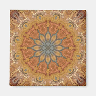 Earth Lotus Mandala Magnet