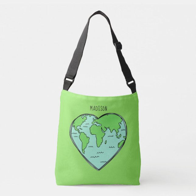 Earth Love custom name & colour bags (Front)
