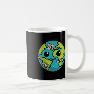 Earth Lover Day Illustration Gift Glol Warming Env Coffee Mug
