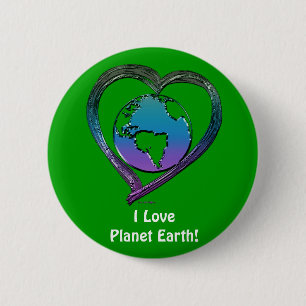 EARTH LOVER Series 6 Cm Round Badge