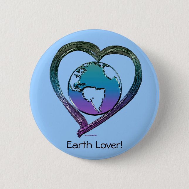EARTH LOVER Series 6 Cm Round Badge (Front)