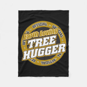 Earth Loving Tree Hugger Fleece Blanket