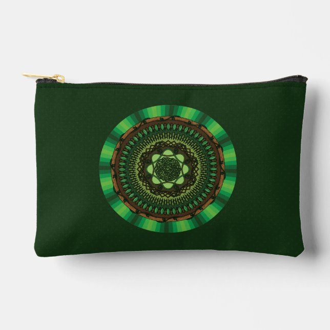 Earth Mandala Accessory Pouch (Front)