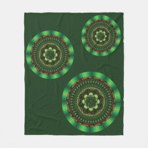 Earth Mandala Fleece Blanket