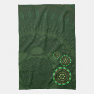 Earth Mandala Hand Towel