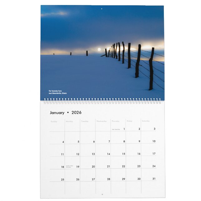 Earth Meets Sky 2012 Landscape Calendar (Jan 2026)