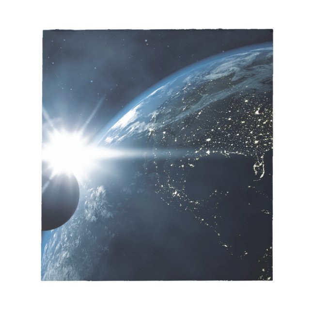 earth moon and sun notepad (Front)