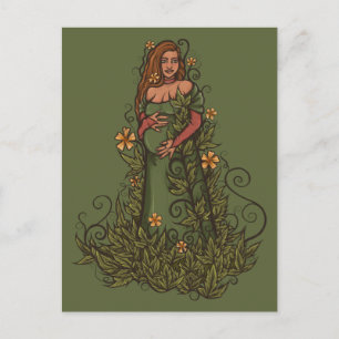 Earth Mother Goddess Druid Postcard